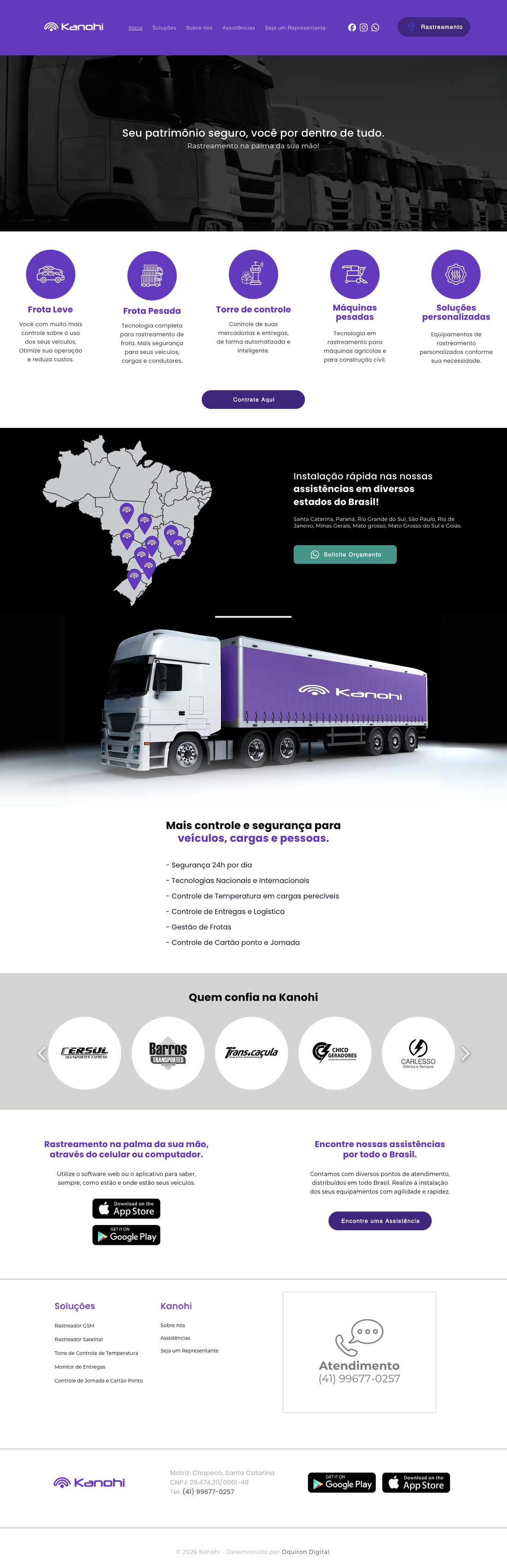 Site Kanohi Tecnologias Integradas